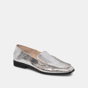 Dolce Vita Beny Flats Silver Distressed Leather